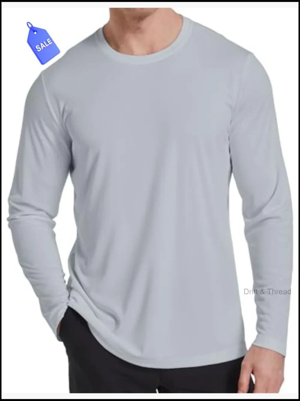Men's Quick Dry Long Sleeve Shirts UPF 50+ Sun Protection Moisture Wicking SPF